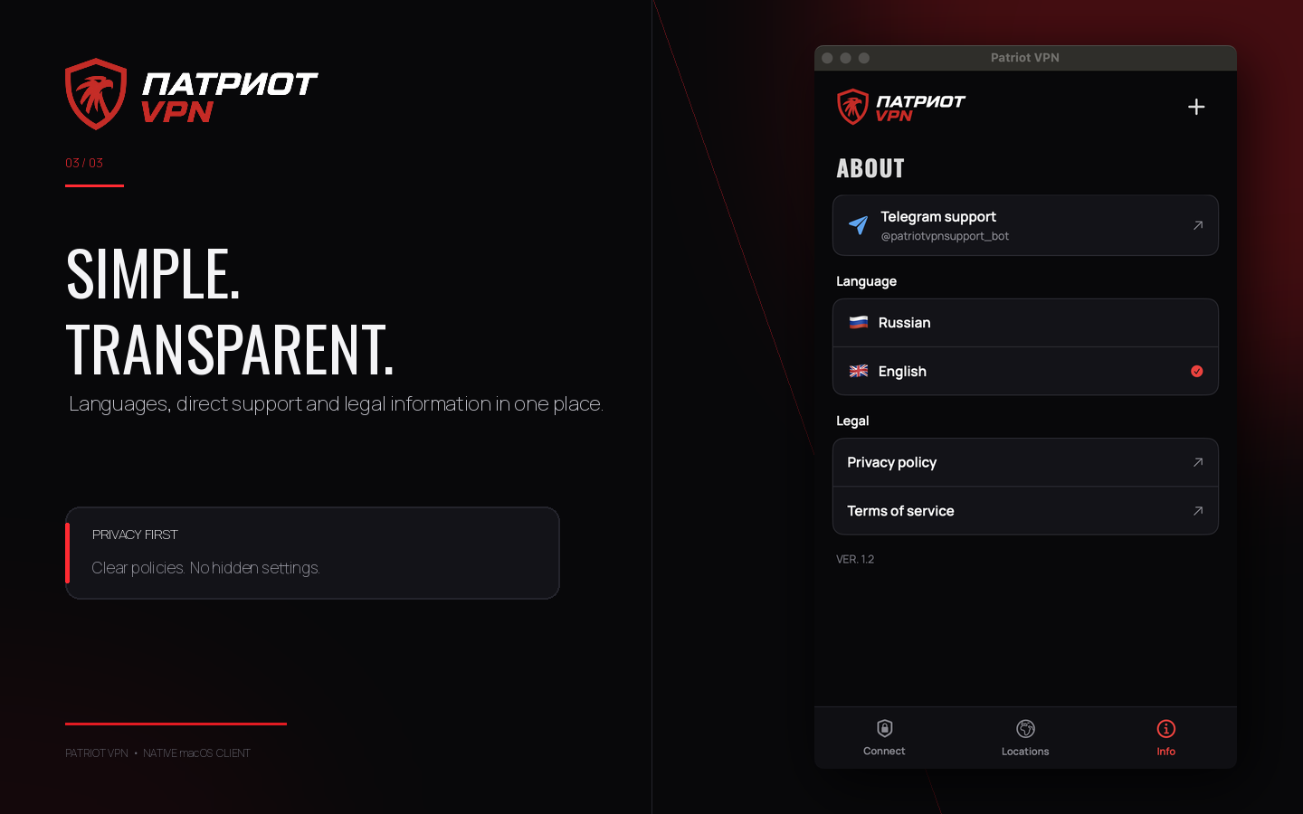 Patriot VPN – fast and stable screenshot 8