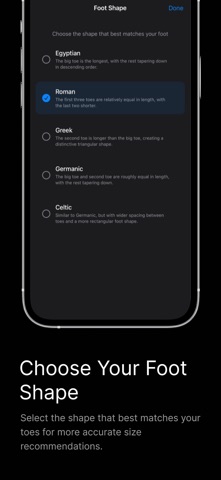 Foot Measure App – FitFoot iPhone screenshot