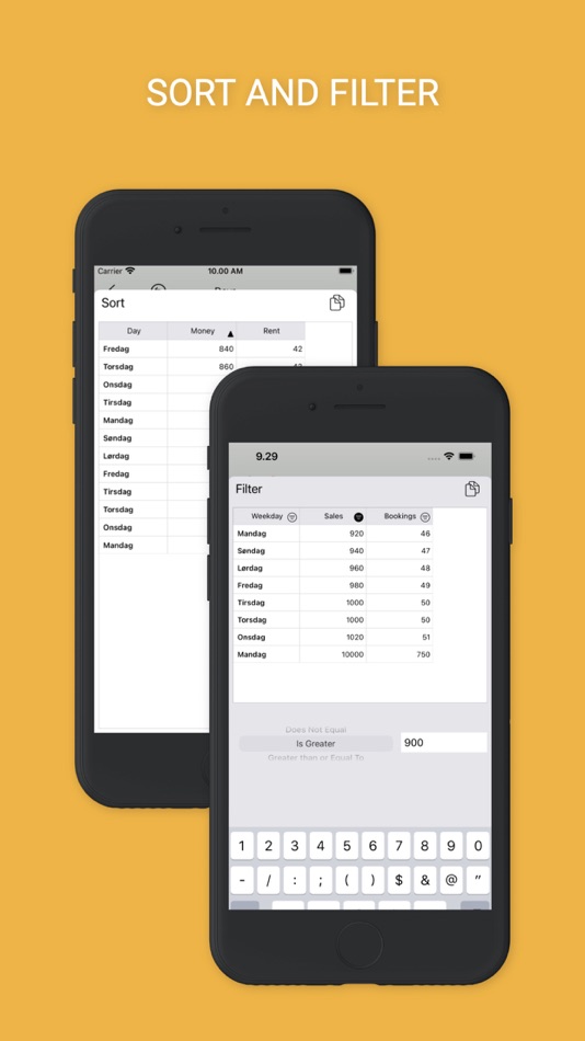 #7. The Spreadsheet App. - Sheets (iOS) By: Henrik Kjær
