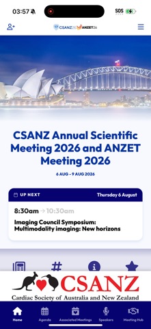 CSANZ and ANZET 2026 iPhone screenshot 2