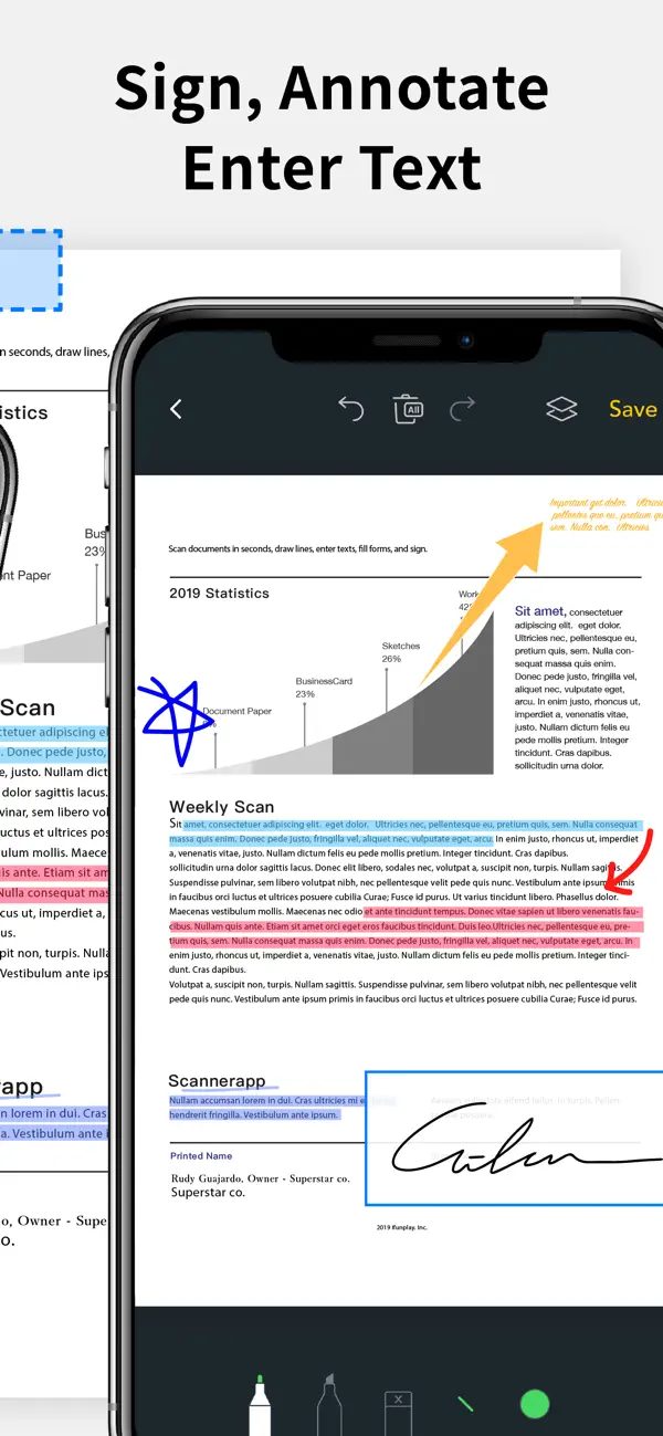 Screenshot #2 pour Scanner App - Scan & Edit PDF