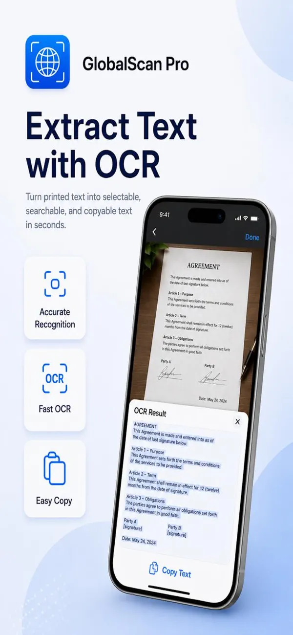 Screenshot #3 pour GlobalScan Pro: PDF Scanner