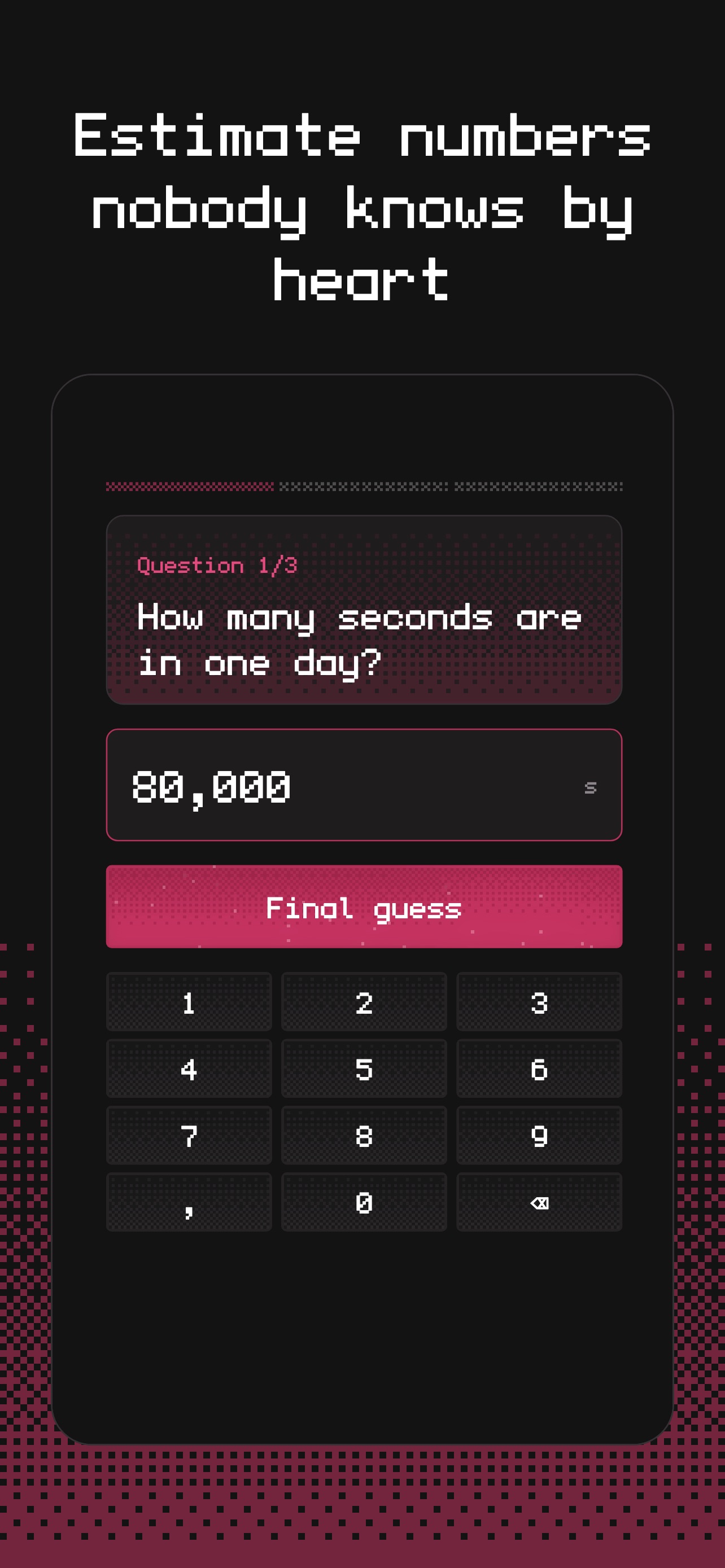 Screenshot 1 of Fynal: Daily Estimation Game