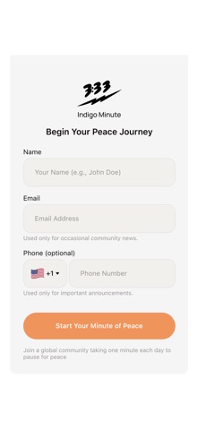 Indigo Minute app screenshot 2