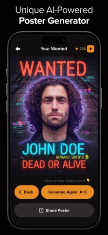 Wanted Poster Maker iPhone screenshot