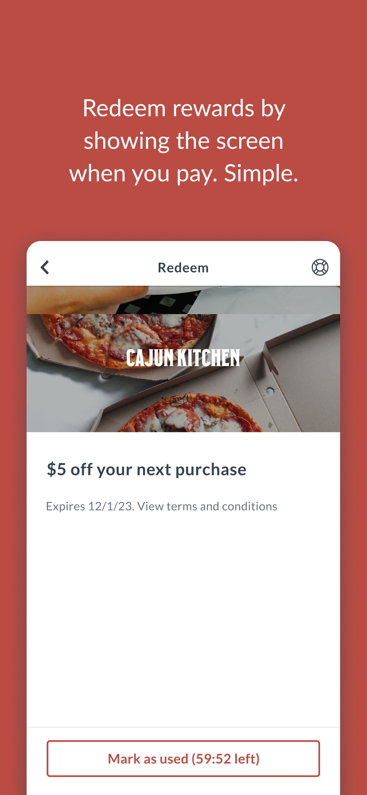 Cajun Kitchen Rewards screenshot 3