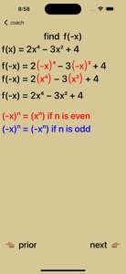 Even and Odd Polynomials screenshot #2 for iPhone
