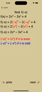 Even and Odd Polynomials screenshot #2 for iPhone