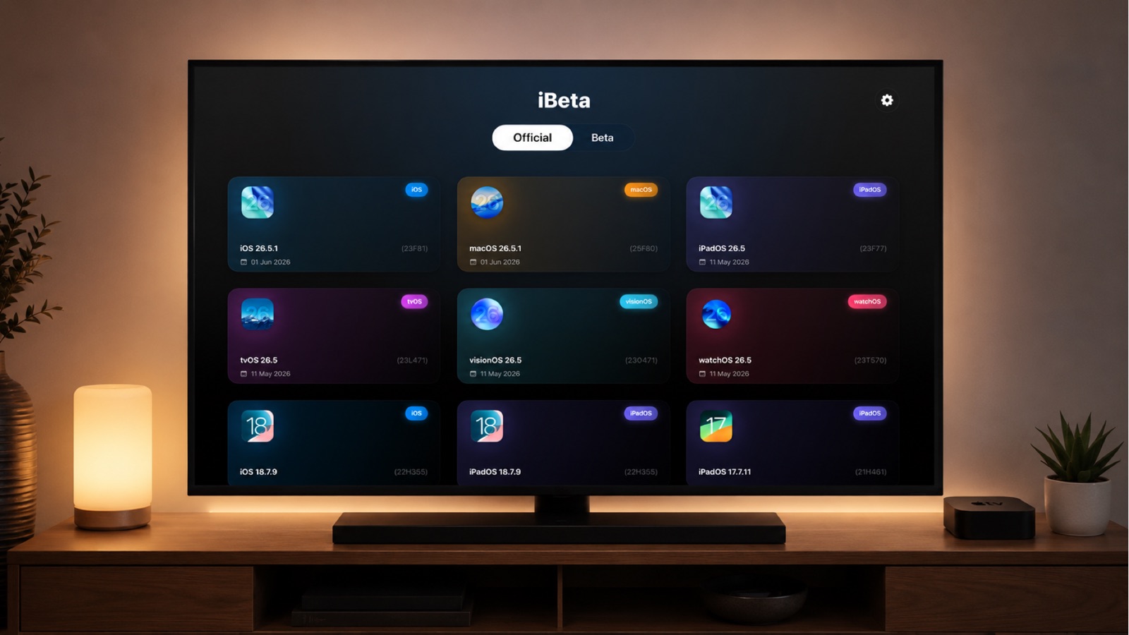 iBeta - Updates Observer apple_tv screenshot 1
