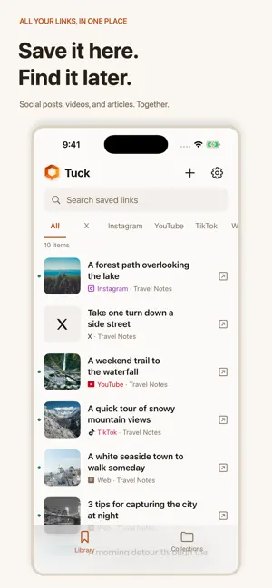 Tuck: Save Links for Later screenshot 1