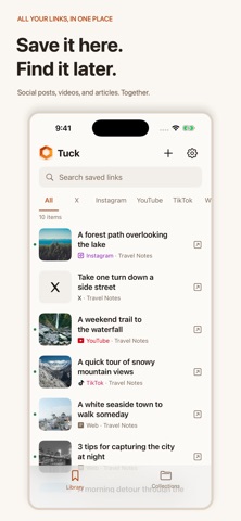 Tuck: Save Links for Later Screenshot 1 of 5