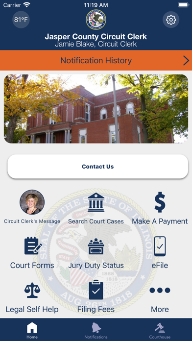 Jasper County Circuit Clerk Screenshot