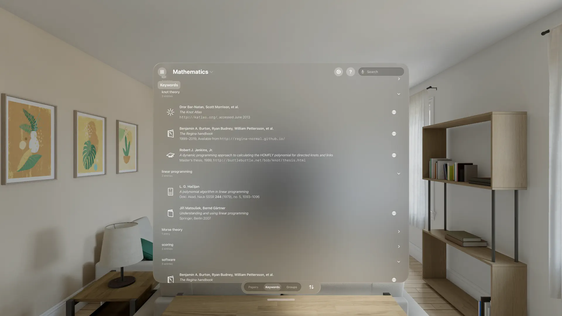 References screenshot 5