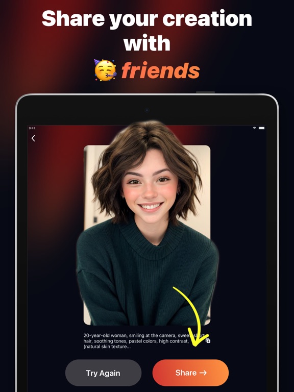 Beauty AI: Generate AI Girl iPad screenshot 6 - Graphics & Design app