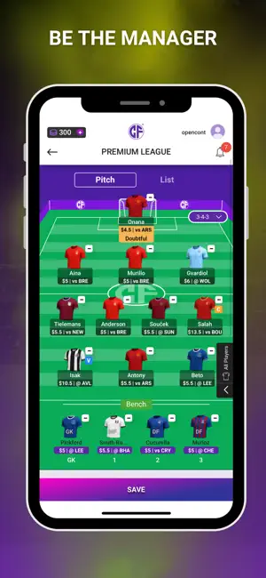 Copa Fantasy iPhone screenshot 2