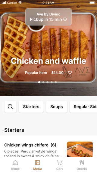 Ave by Divino iPhone screenshot 2 - Food & Drink app