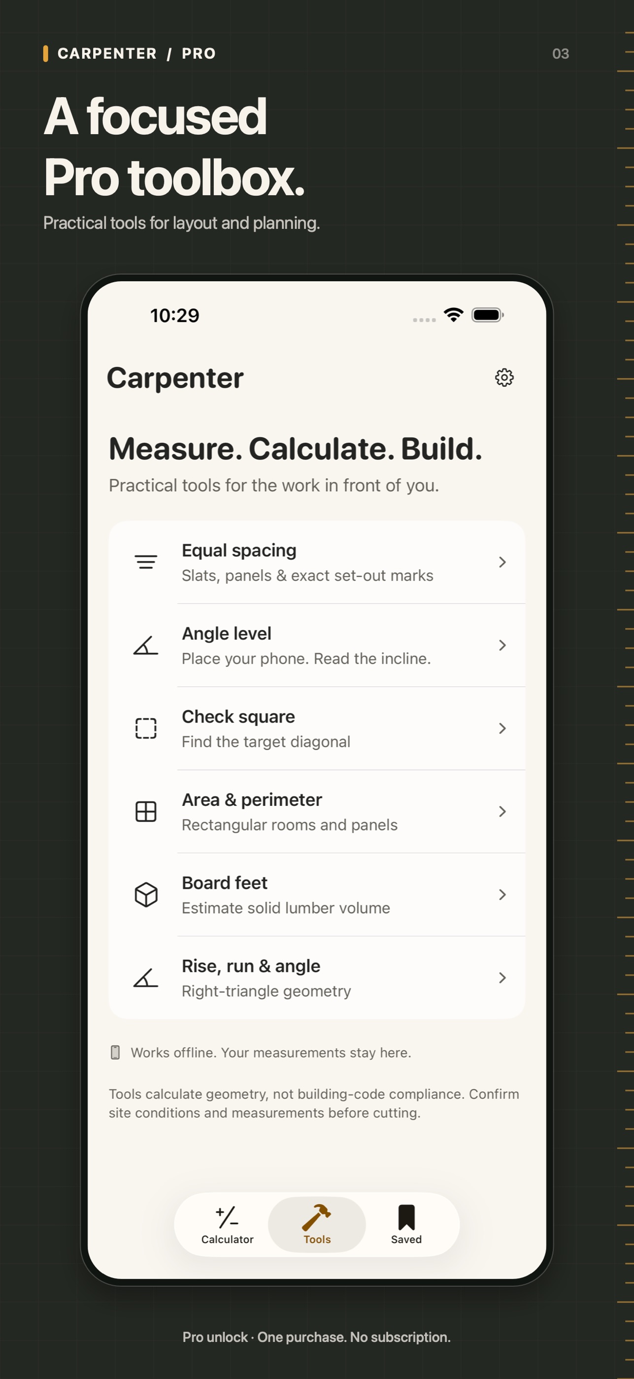 Screenshot 3 of Carpenter: Construction Calc