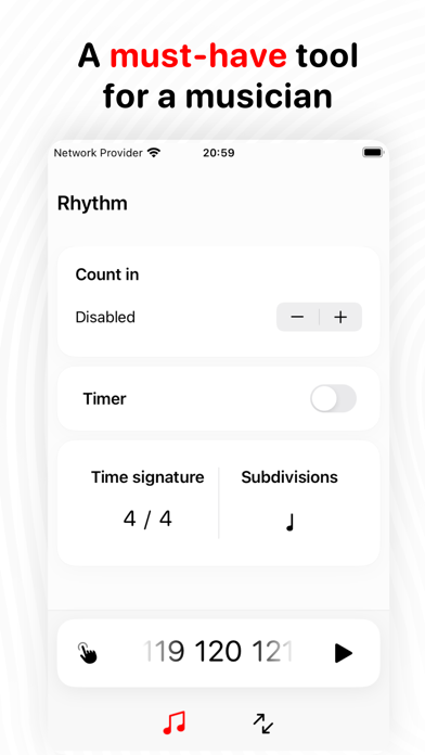 Screenshot #1 pour BPM Metronome