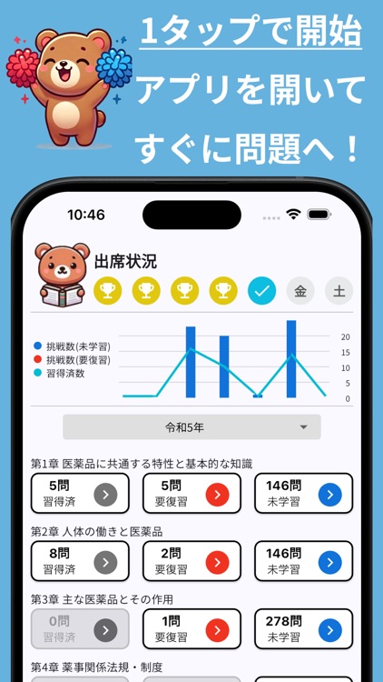 登録販売者 くま登販 過去問学習アプリ