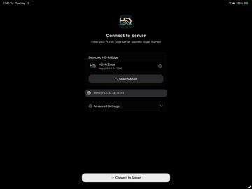 HD-AI Edge iPad screenshot