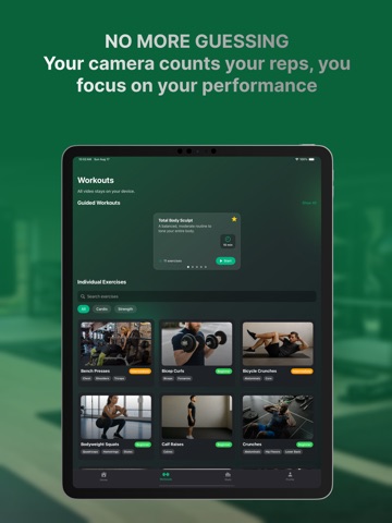 Sculptor: AI Fitness Coach iPad screenshot