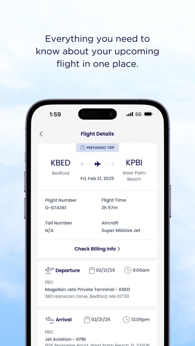 Magellan Jets iPhone screenshot 3 - Travel app