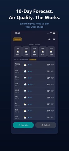 Vibe Weather: AI Forecasts screenshot