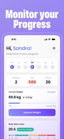 EasyFitme: Workout Tracker App iPhone screenshot