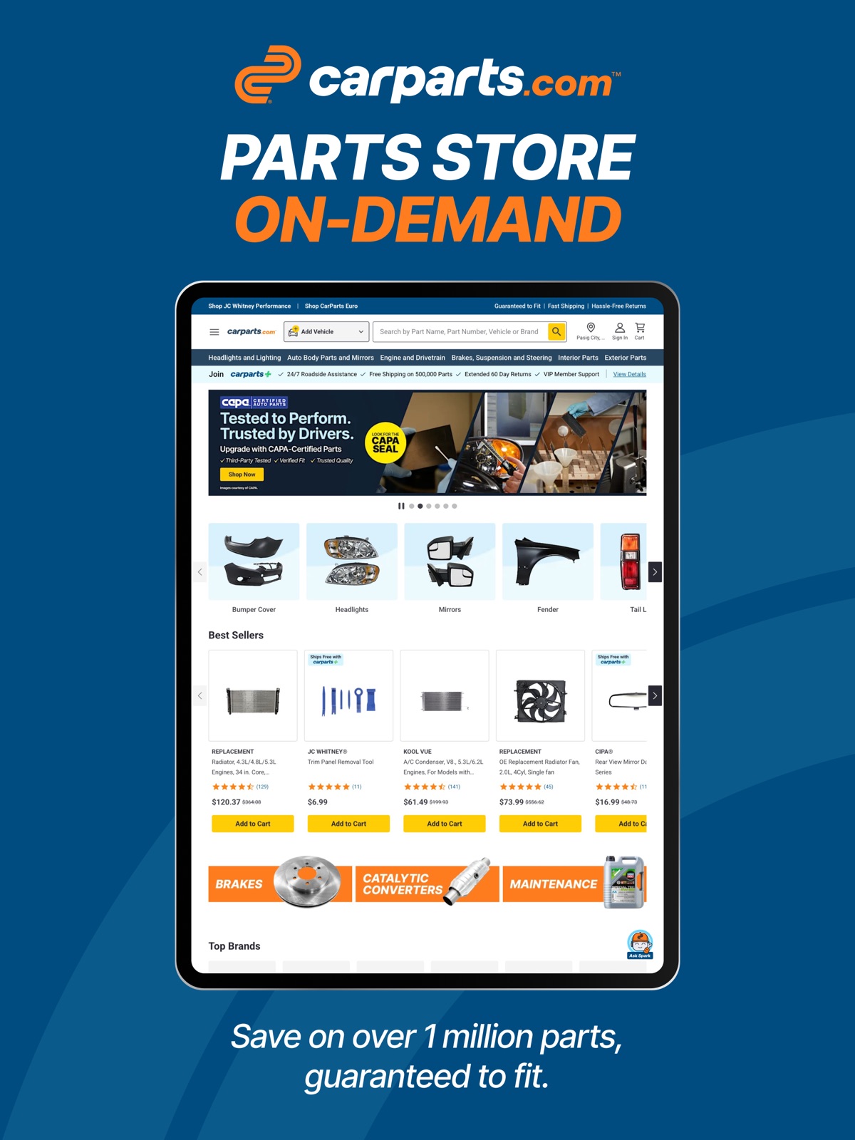 CarParts.com ipad screenshot 1