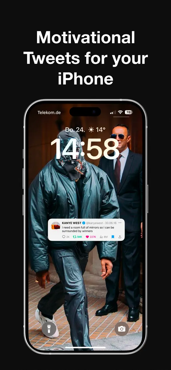 Screenshot #1 pour Tweet To Wallpaper