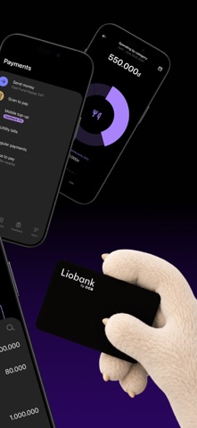 Liobank - Digital Bank iPhone screenshot 2