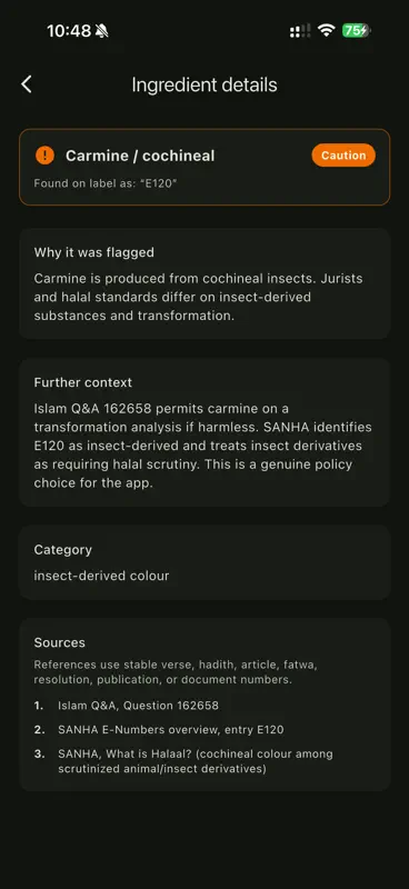 Halal Scanner Pro screenshot 7 of 8