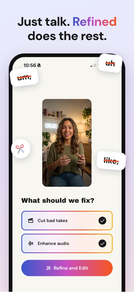 Refined: AI Video Editor screenshot 1