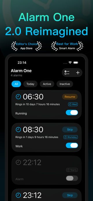 Alarm One:Smart Interval Timer Screenshot 1 of 6