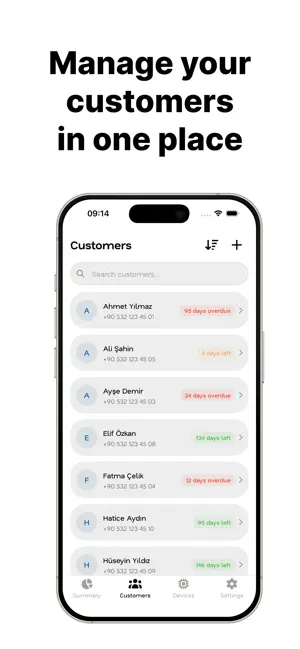Water Filter Customer Tracker screenshot 1