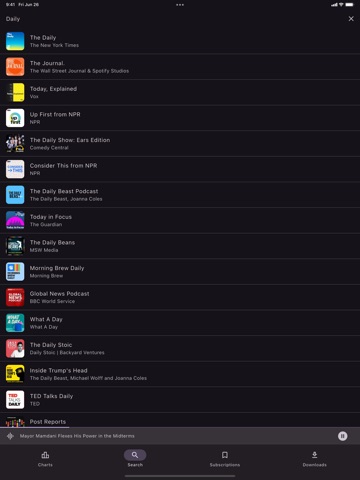 Podcasts: App ipad screenshot 4