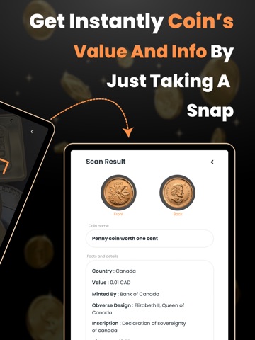 Coin AI Scanner & Identifier iPad screenshot