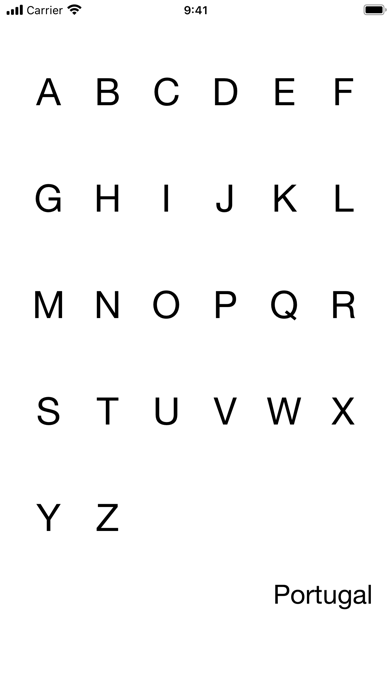 Alfabeto – Portuguese Alphabet Screenshot