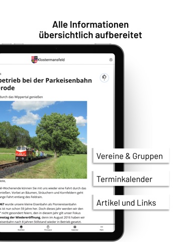 Klostermansfeld iPad screenshot