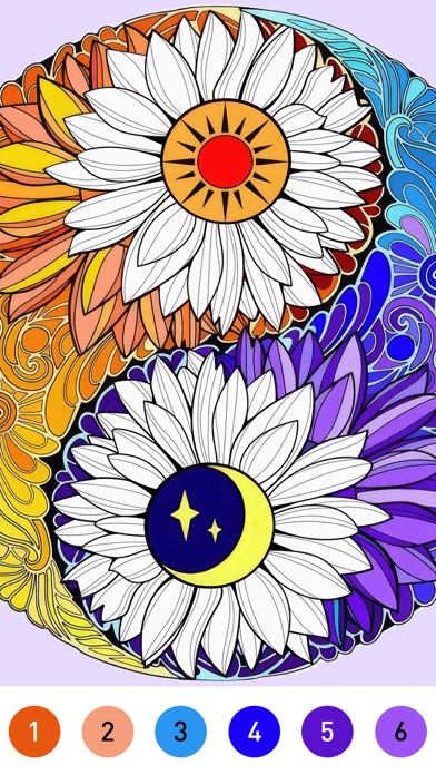 Mandala Coloring Book Game Screenshot