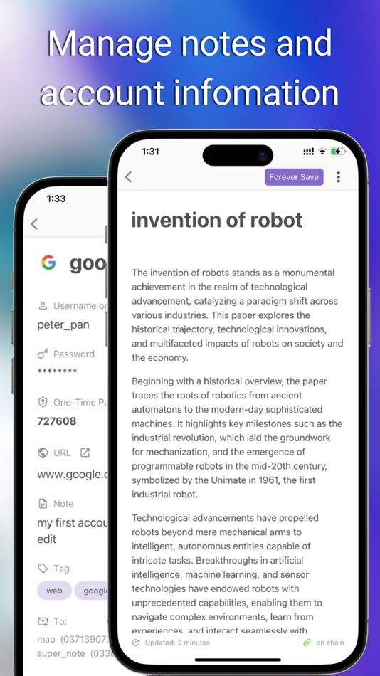 #3. NOTE.SV Super Notebook (iOS) 由: ChainBow.io