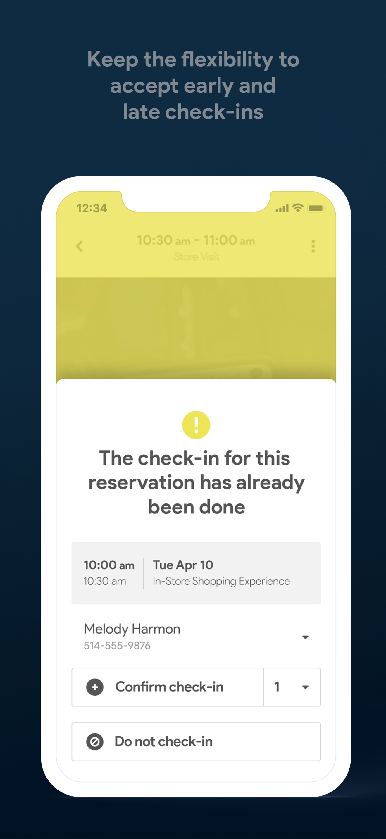 Booxi — Check-in