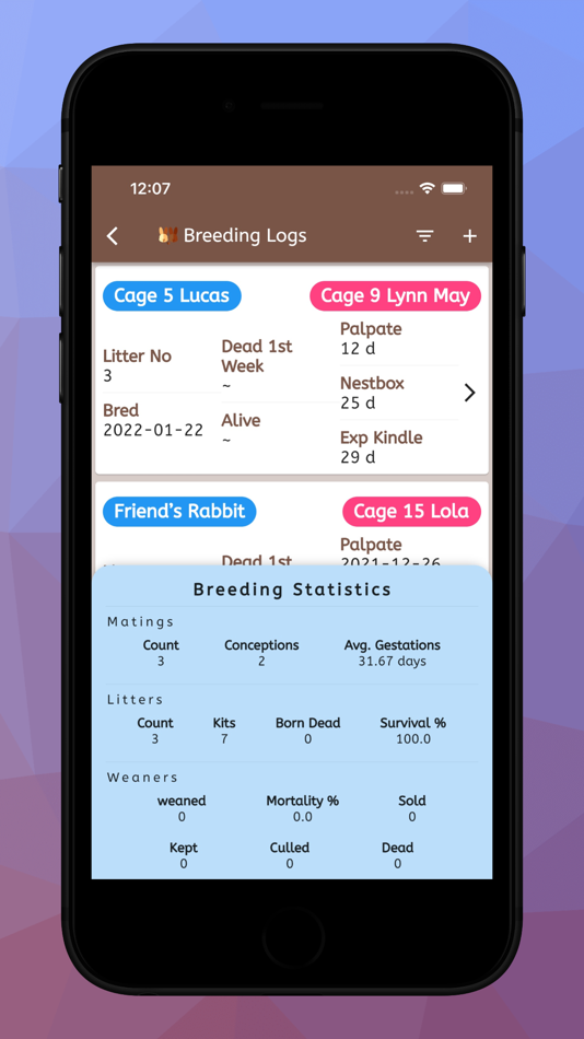 #4. Rabbitry Farm log management (iOS) 来自: Muhammad Hassan