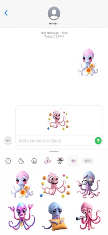 Silly Squid Stickers Screenshot 4 of 4