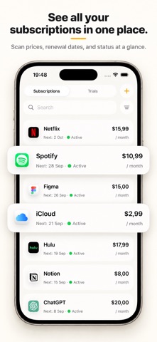 Subscription tracker - manager Screenshot 6 of 6