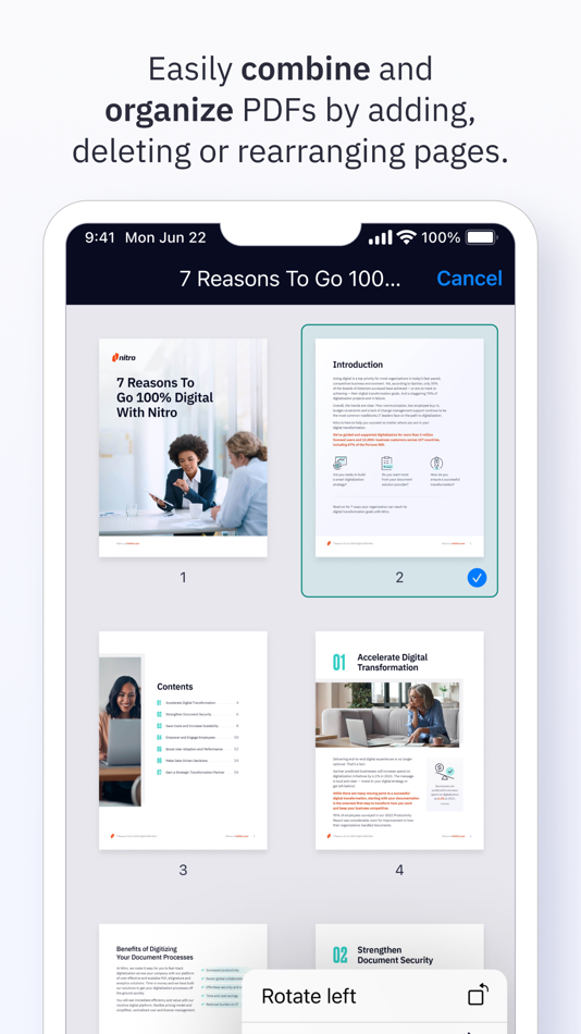#7. Nitro PDF Pro: Read & Edit (iOS) Podle: Nitro Software, Inc.