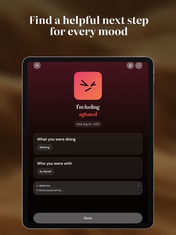 Mood Meter: Self-Care Journal iPad screenshot