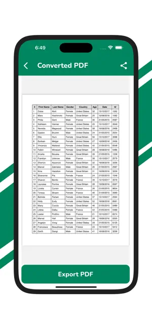 XLSX to PDF Converter screenshot 2