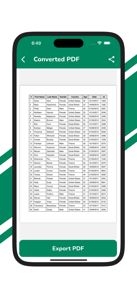 XLSX to PDF Converter screenshot 2