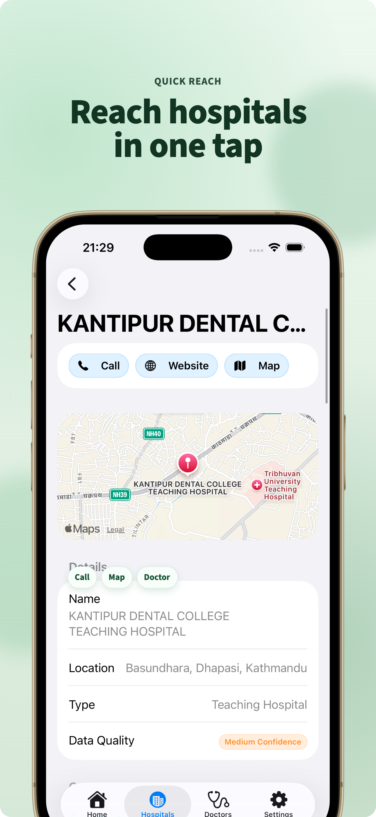 Hospitals Nepal screenshot 4